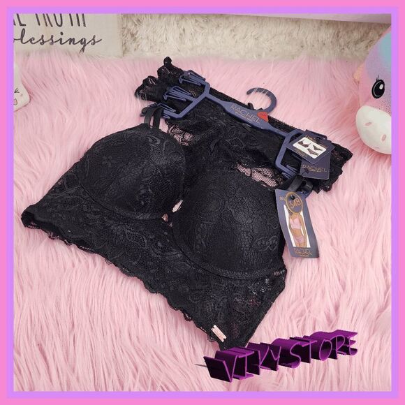 NWT {Rachel Roy} Elegance: 34B Bra + 2 {Panties} (Small) NWT - Picture 1 of 4